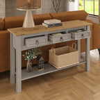 Console de table en bois 3 tiroirs Corona