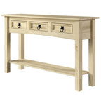 Console de table en bois 3 tiroirs Corona