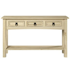 Console de table en bois 3 tiroirs Corona