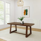 Table de salle à manger classique en bois massif - 72