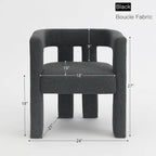 Fauteuil rembourré en bouclette, 24 po de large