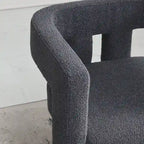 Fauteuil rembourré en bouclette, 24 po de large