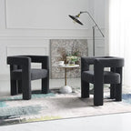 Fauteuil rembourré en bouclette, 24 po de large