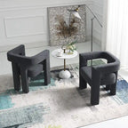 Fauteuil rembourré en bouclette, 24 po de large