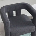 Fauteuil rembourré en bouclette, 24 po de large