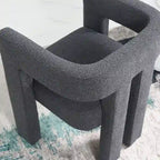 Fauteuil rembourré en bouclette, 24 po de large