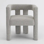 Fauteuil rembourré en bouclette, 24 po de large