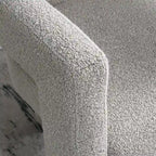 Fauteuil rembourré en bouclette, 24 po de large