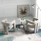 Fauteuil rembourré en bouclette, 24 po de large