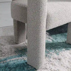 Fauteuil rembourré en bouclette, 24 po de large