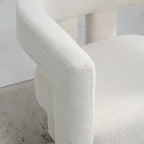 Fauteuil rembourré en bouclette, 24 po de large