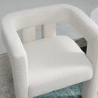 Fauteuil rembourré en bouclette, 24 po de large
