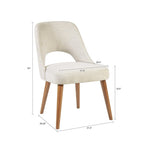 Chaises de salle à manger rembourrées avec dossier ajouré