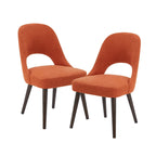 Chaises de salle à manger rembourrées avec dossier ajouré