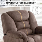 Fauteuil inclinable Rocker manuel surdimensionné Inclinable pivotant à 360° pour le salon