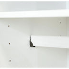 Armoire à 4 portes Kyle en bois massif 100 % avec portes en bois massif ou miroirs