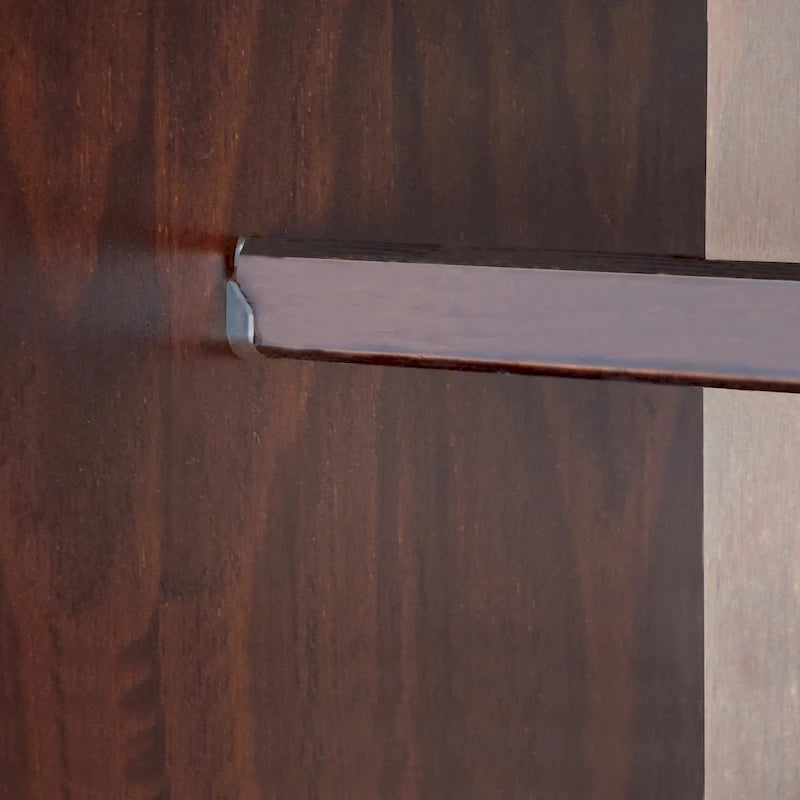 Armoire à vêtements avec portes en bois massif ou portes miroir