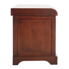 Banc coffre de rangement tissé marron - 33.5 x 16.1 x 19.9 - 34Lx16Px20H