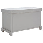 Banc coffre de rangement tissé marron - 33.5 x 16.1 x 19.9 - 34Lx16Px20H