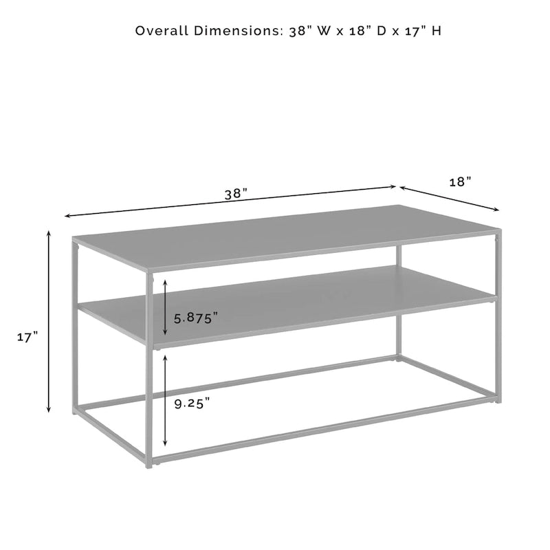 Table basse Braxton - 38 L x 18 P x 17 H