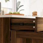 Îlot de cuisine élégant - Organisez et embellissez votre espace Table de buffet - 47.2X23.6X33.5