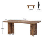Table de salle à manger de cuisine de 160 cm de long pour salle à manger