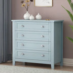 Commode moderne avec cadre en bois massif et poignée coquille rétro