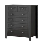 Commode moderne avec cadre en bois massif et poignée coquille rétro