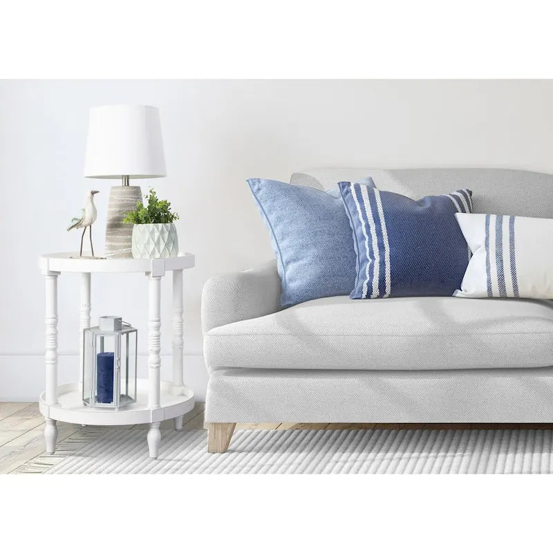 Table d'appoint ronde en bois Bellport