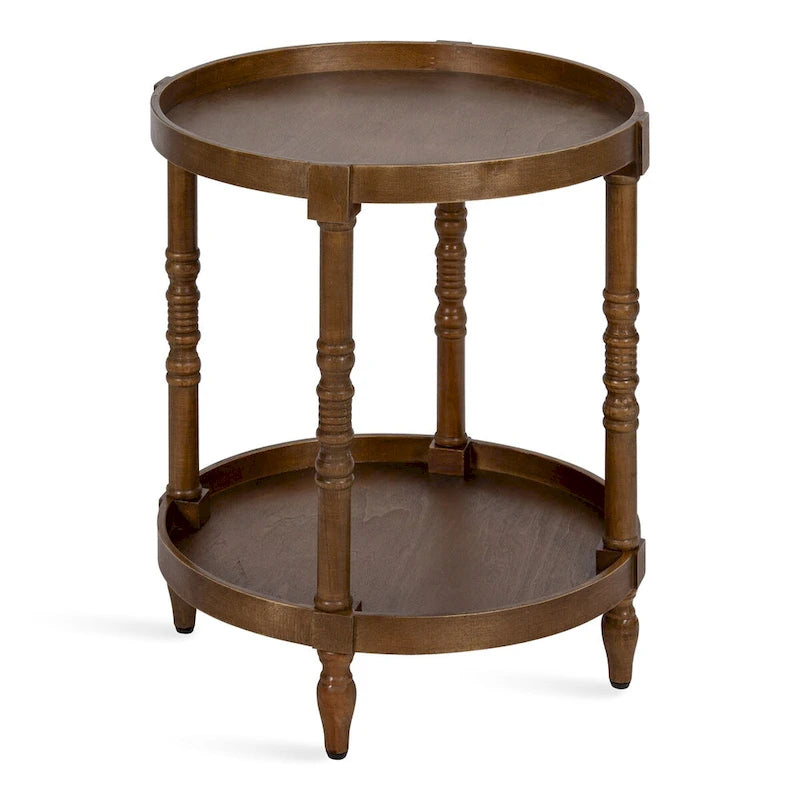 Table d'appoint ronde en bois Bellport