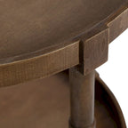 Table d'appoint ronde en bois Bellport