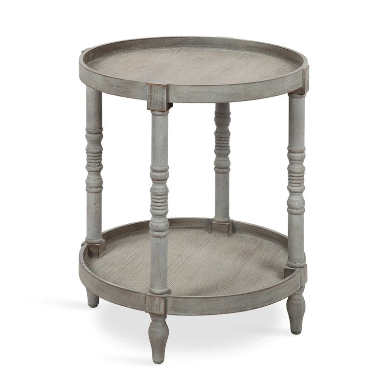 Table d'appoint ronde en bois Bellport