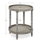 Table d'appoint ronde en bois Bellport