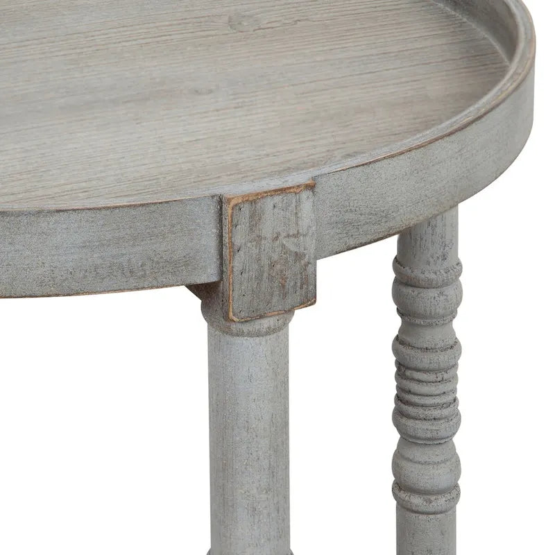 Table d'appoint ronde en bois Bellport