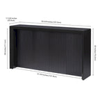 Console rectangulaire de 56 po de largeur - 55,75 po de largeur