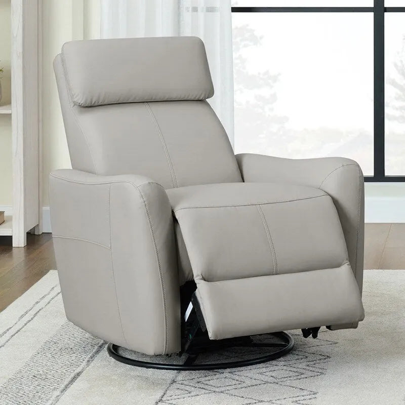 Fauteuil d'allaitement inclinable, pivotant et berçant à commande électrique
