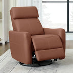 Fauteuil d'allaitement inclinable, pivotant et berçant à commande électrique