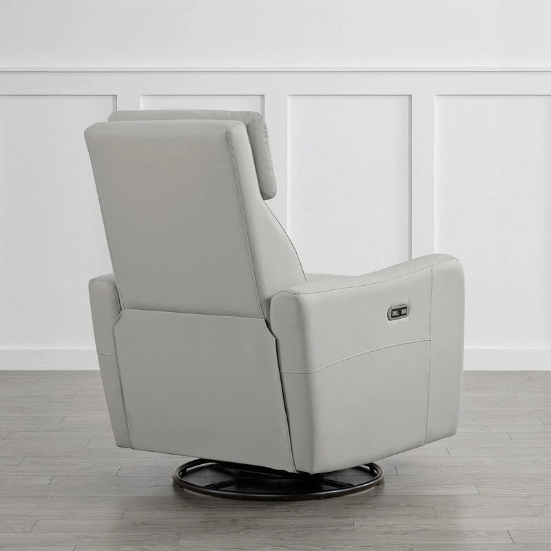 Fauteuil d'allaitement inclinable, pivotant et berçant à commande électrique