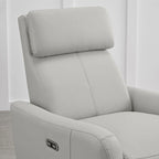 Fauteuil d'allaitement inclinable, pivotant et berçant à commande électrique