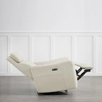 Fauteuil d'allaitement inclinable, pivotant et berçant à commande électrique