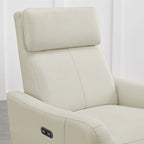 Fauteuil d'allaitement inclinable, pivotant et berçant à commande électrique