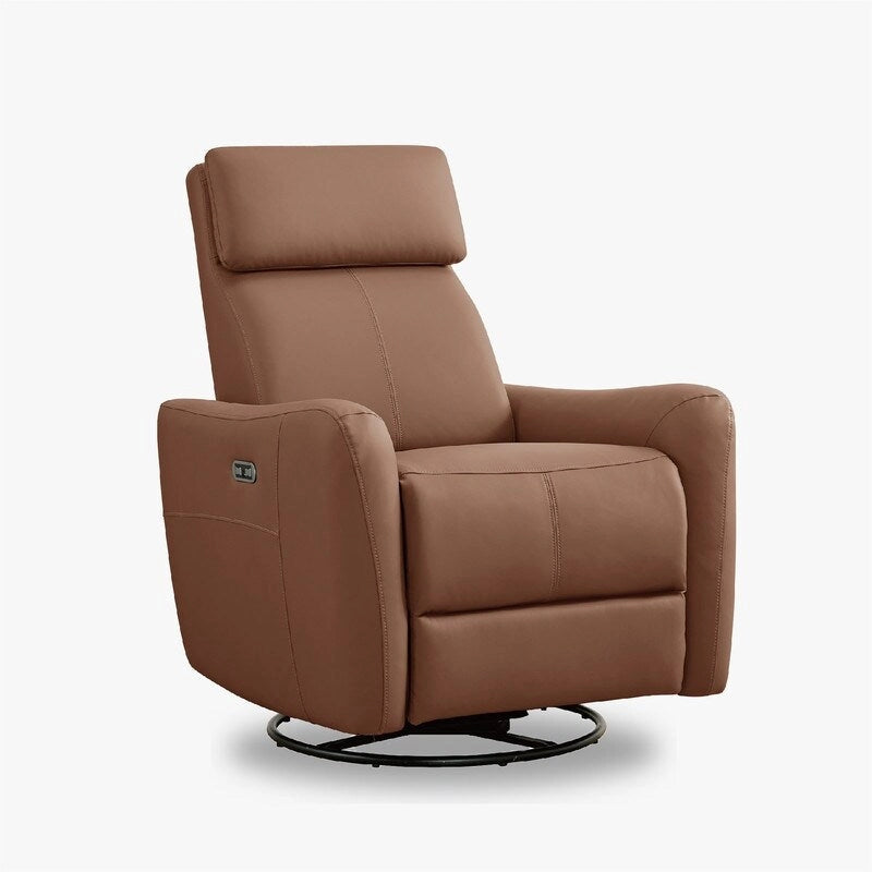 Fauteuil d'allaitement inclinable, pivotant et berçant à commande électrique