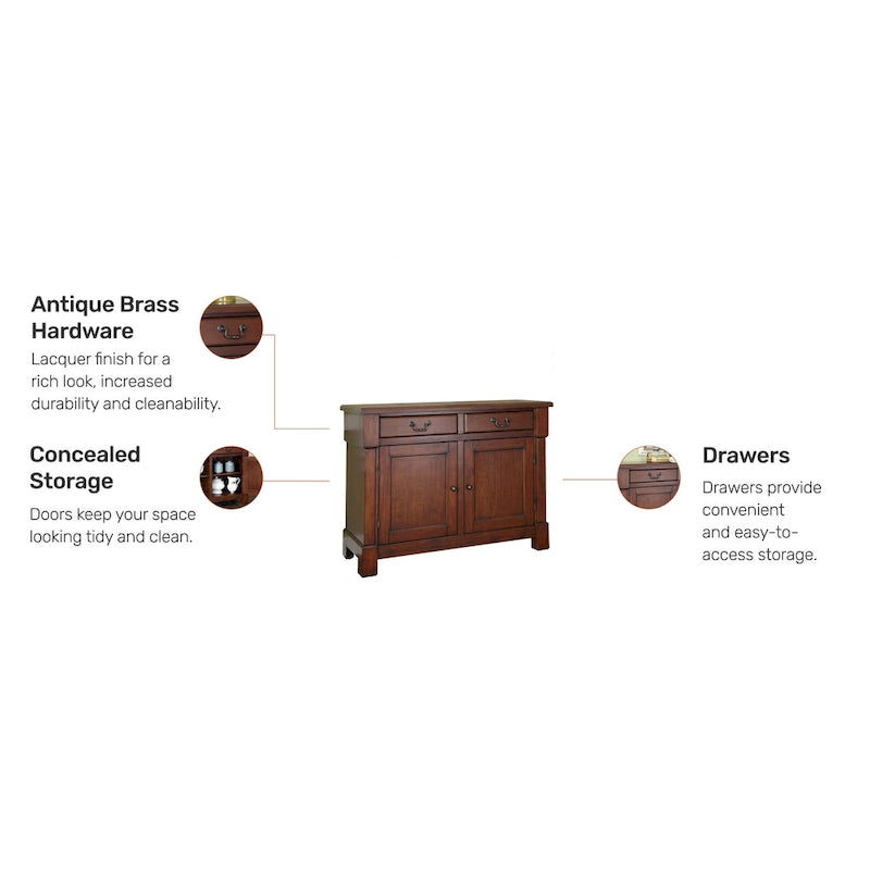 Buffet en merisier rustique Aspen