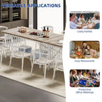 Grande table de cuisine à manger de 70 pouces pour 6 à 8 personnes, table de cuisine de style ferme industriel avec étagère de rangement