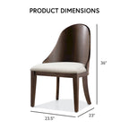 Table à manger extensible en bois massif moderne avec 6 chaises