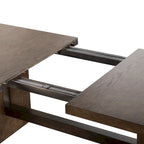 Table à manger extensible en bois massif moderne avec 6 chaises
