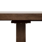 Table à manger extensible en bois massif moderne avec 6 chaises