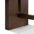 Table à manger extensible en bois massif moderne avec 6 chaises