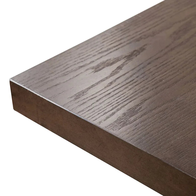 Table à manger extensible en bois massif moderne avec 6 chaises