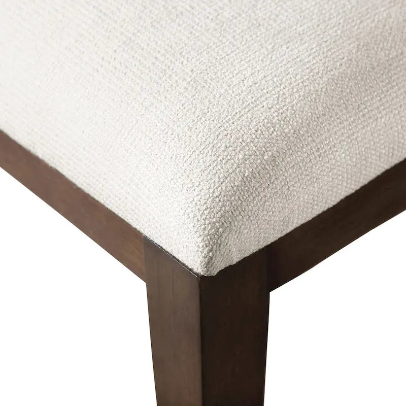 Table à manger extensible en bois massif moderne avec 6 chaises